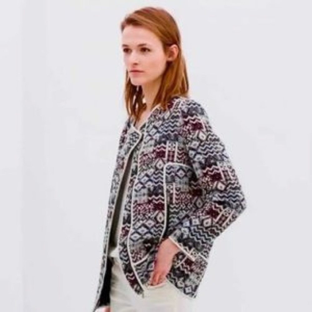 Zara Basic Small Multicolor Tapestry Aztec Boho F… - image 2